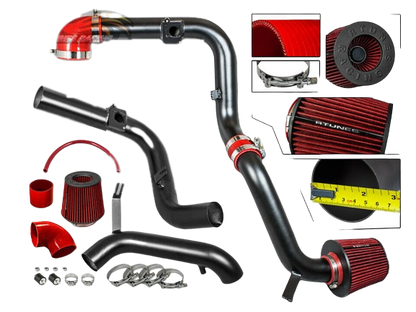 Rtunes Cold Air Intake Induction Red Black for Ford Focus (2000-2003) 2.0L Engine
