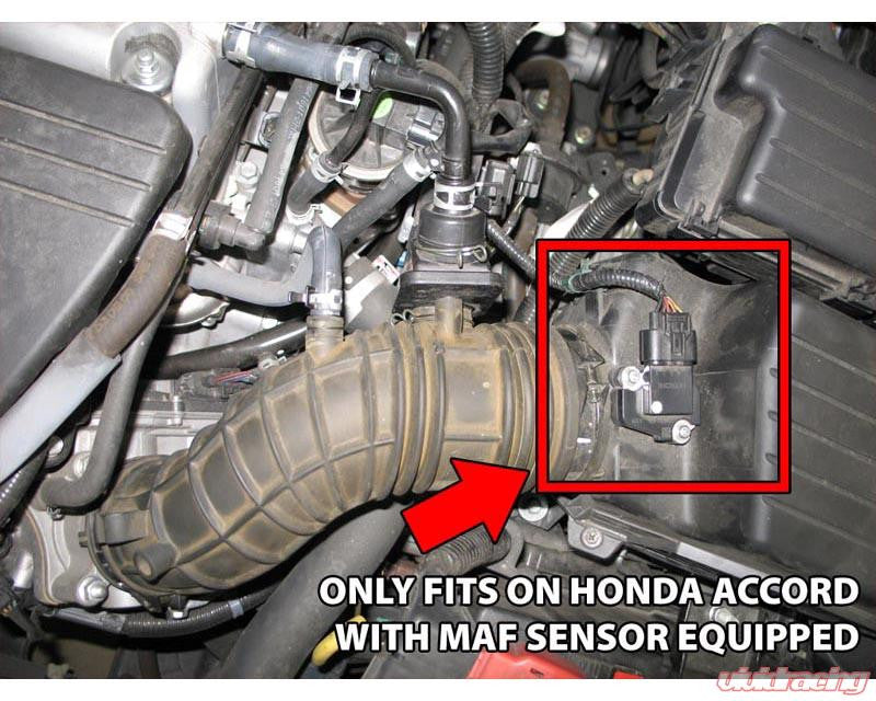 Short Ram Air Intake For Honda Accord DX LX EX SE (2004-2007) with 2.4L L4 SULEV Engine Black