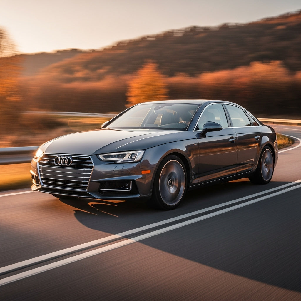 Action Shot:  A4 Driving Fast