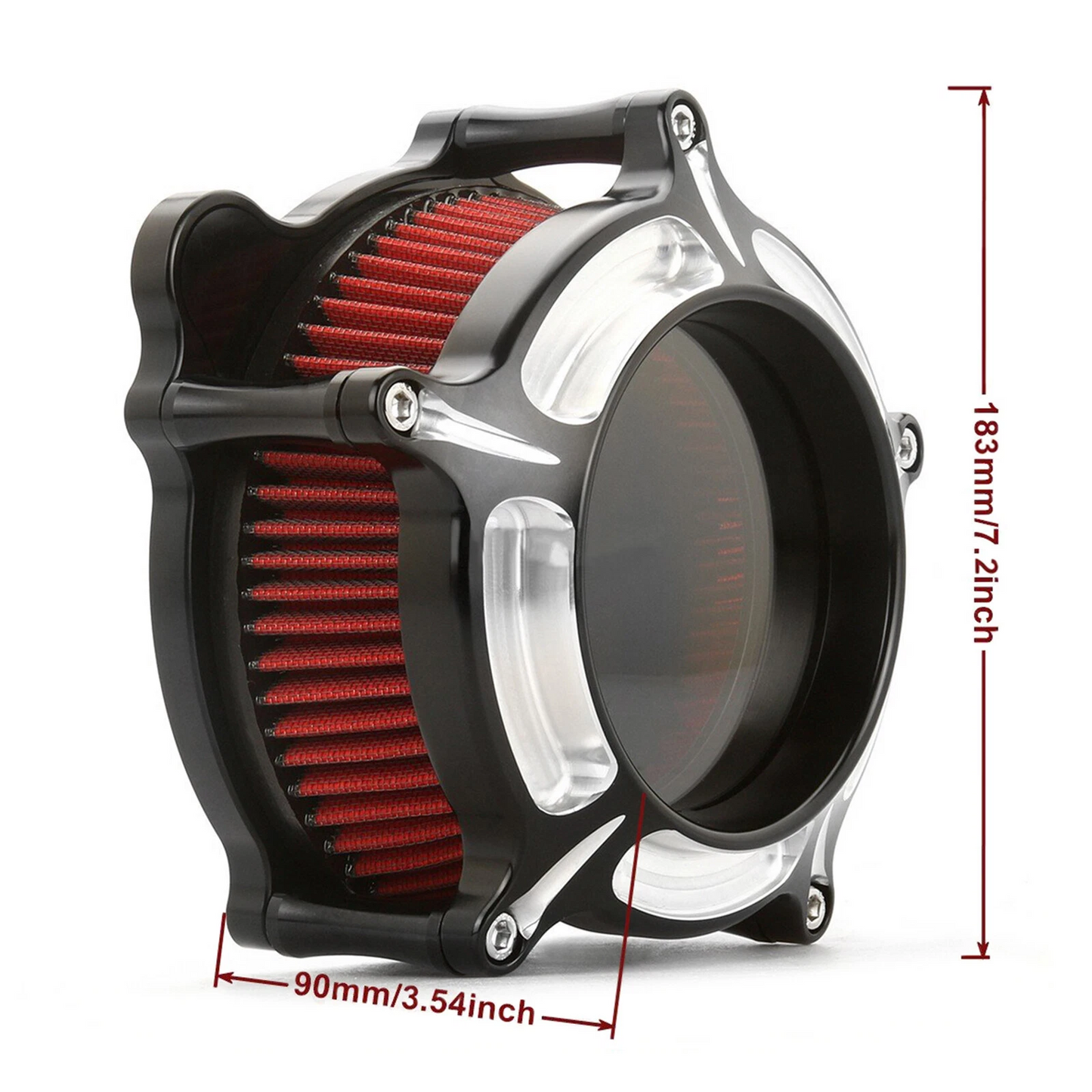 Air Cleaner Filter Kit for Harley Dyna Softail Street Bob (1993-2017) Touring Series Models