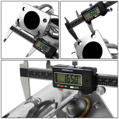 Header Exhaust Manifold Stainless Chrome for Audi S4/200 Quatro (1989-1997) with 2.2L L5 Turbo Engine