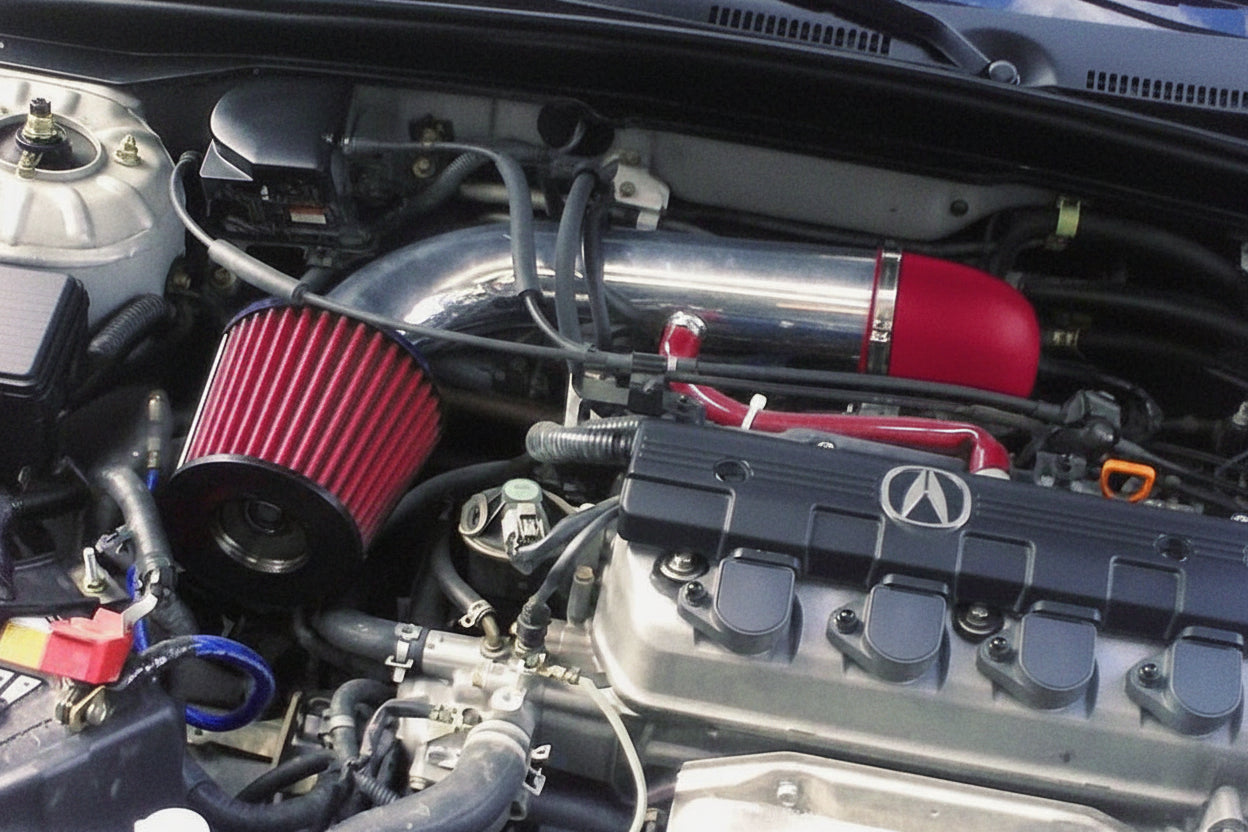 Performance Ram Intake for Acura EL Sedan 4-Door SOHC (2001-2005) with 1.7L Engine Red