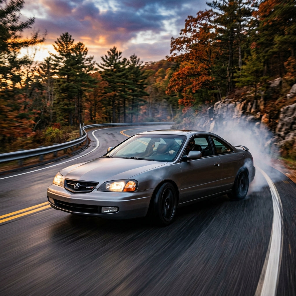 Action Shot: Acura CL Driving Fast