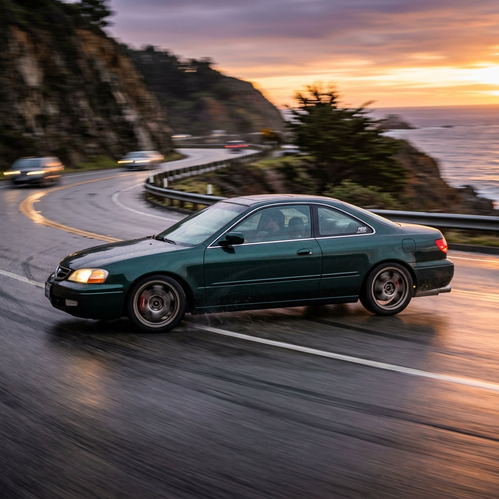 Action Shot: Acura CL Driving Fast