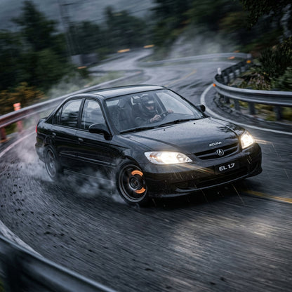 Action Shot: Acura EL Driving Fast