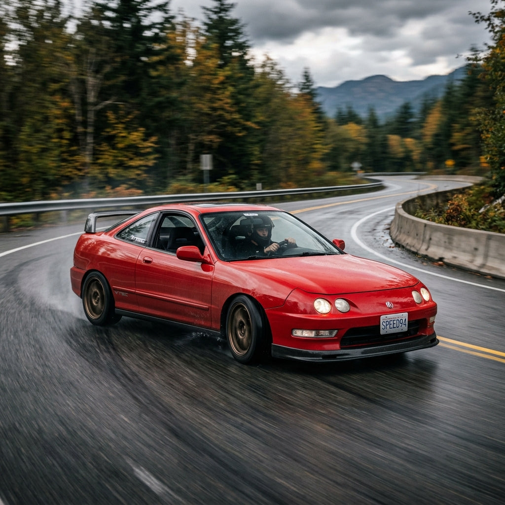 Action Shot: Acura Integra Driving Fast