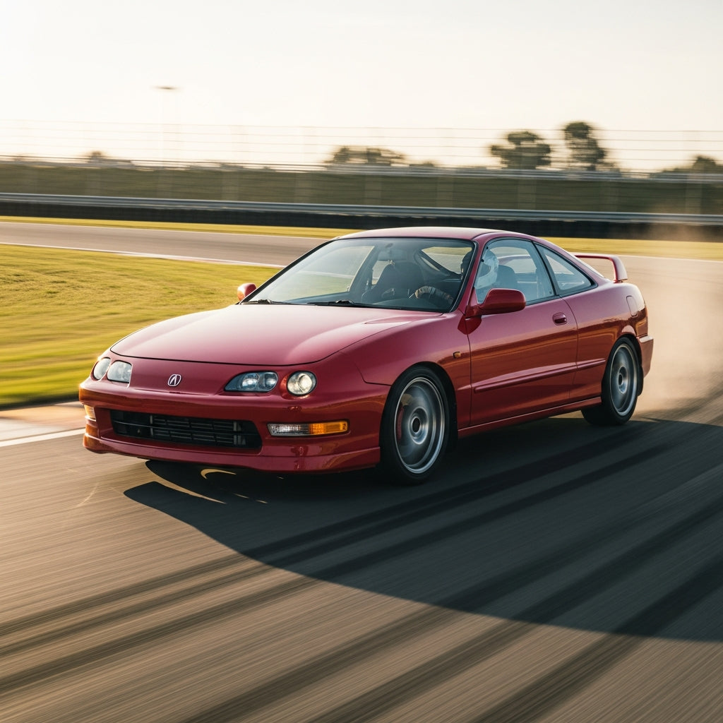 Action Shot: Acura Integra Driving Fast
