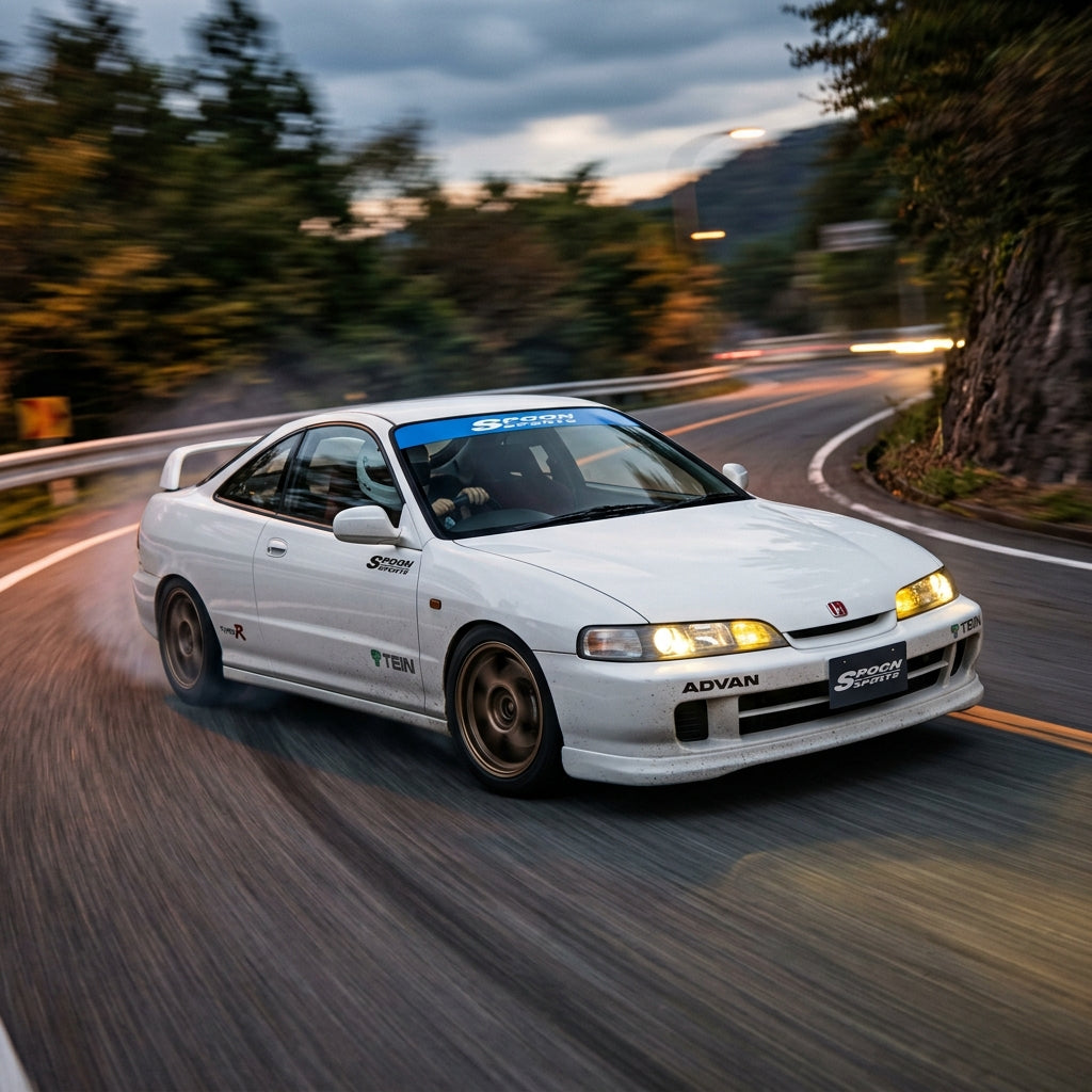 Action Shot: Acura Integra Driving Fast