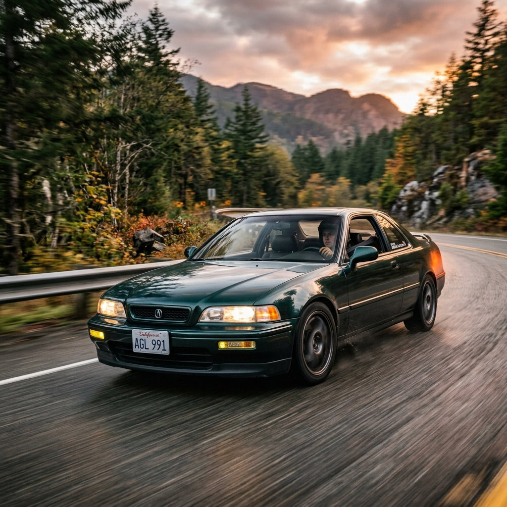 Action Shot: Acura Legend Driving Fast