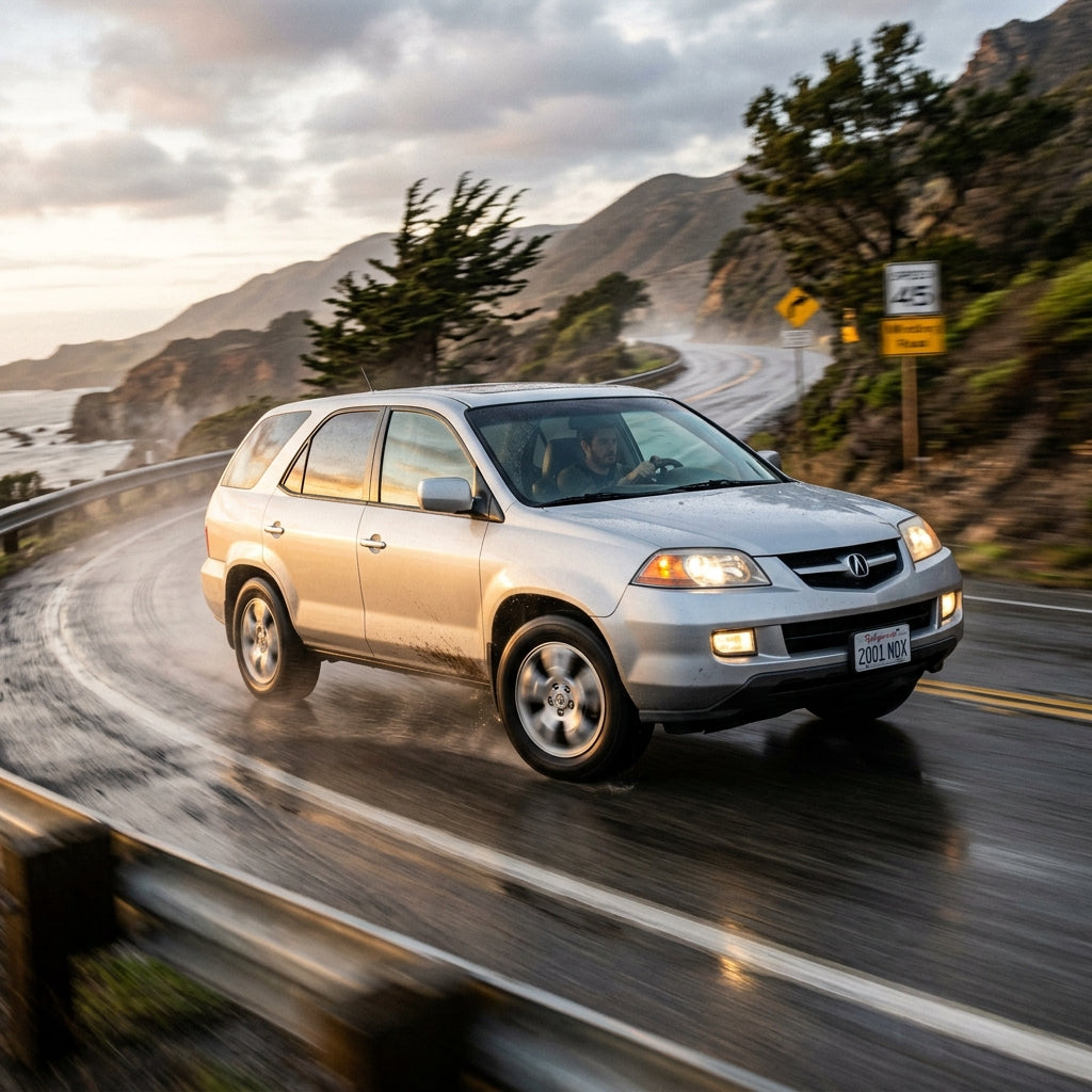 Action Shot: Acura MDX Driving Fast