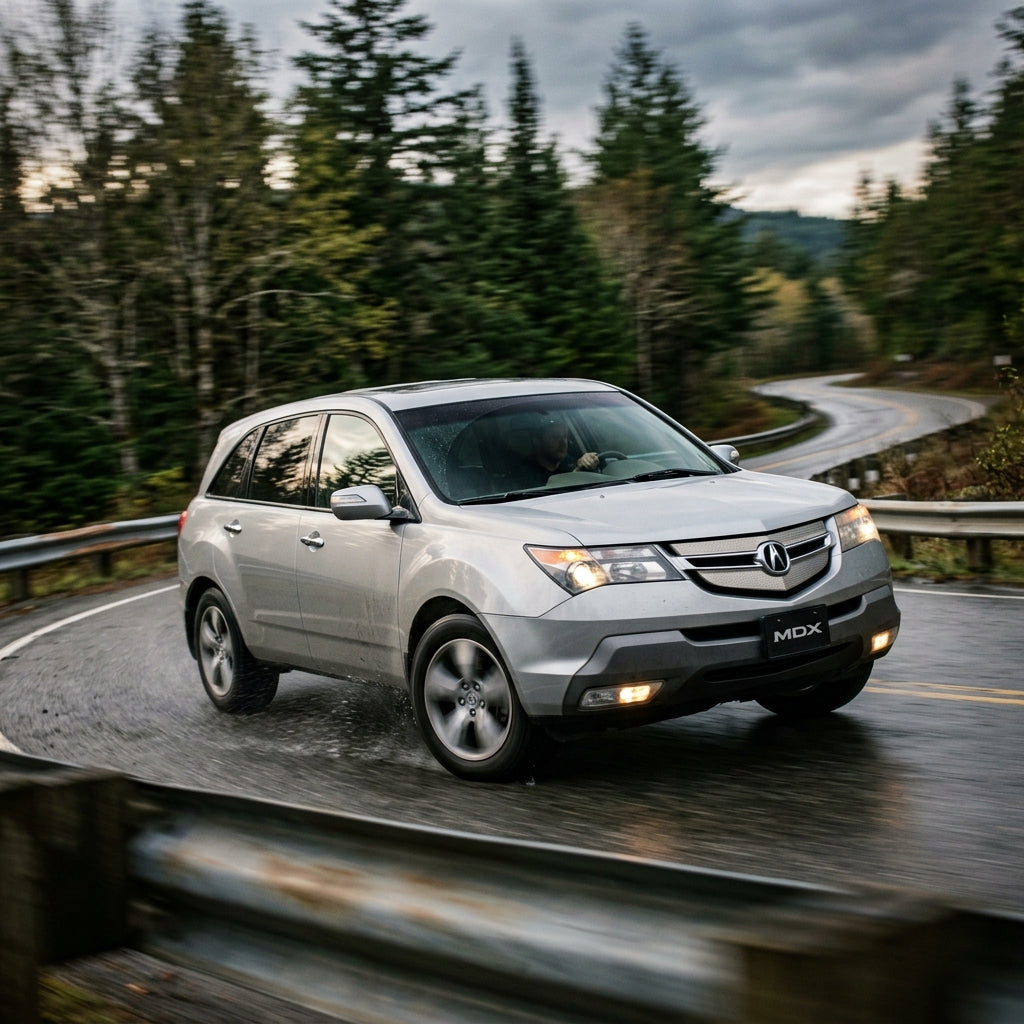 Action Shot: Acura MDX Driving Fast