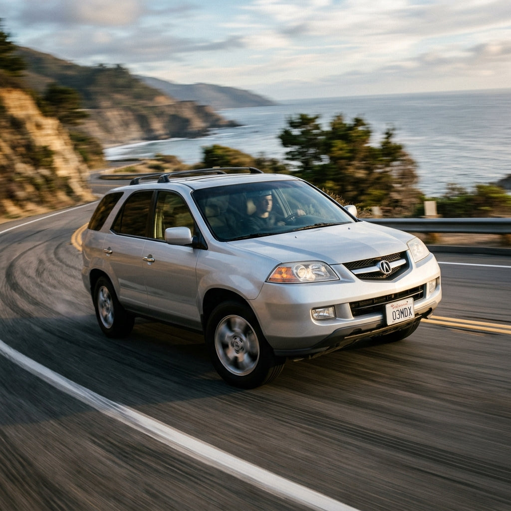 Action Shot: Acura MDX Driving Fast