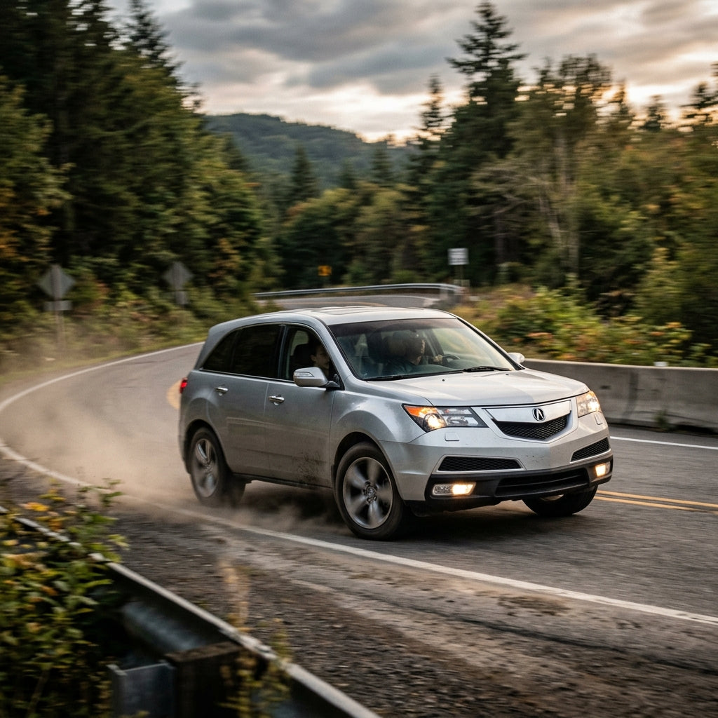 Action Shot: Acura MDX Driving Fast