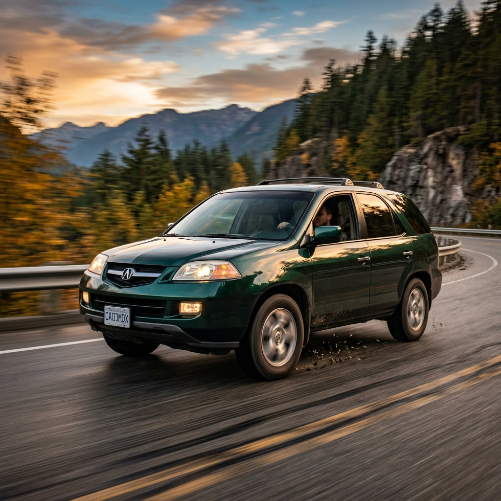 Action Shot: Acura MDX Driving Fast