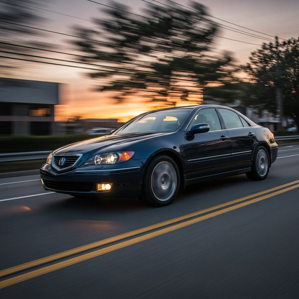 Action Shot: Acura RL Driving Fast