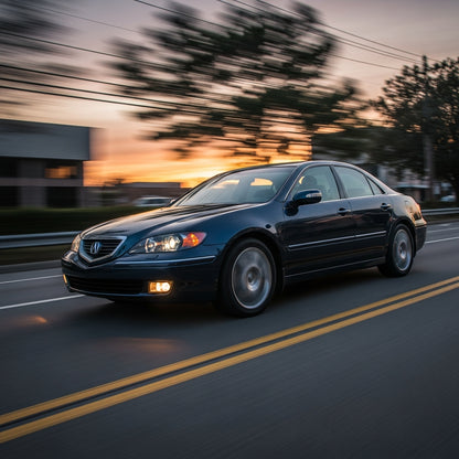 Action Shot: Acura RL Driving Fast