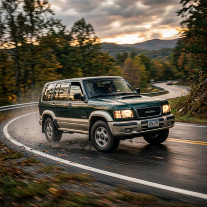 Action Shot: Acura SLX Driving Fast