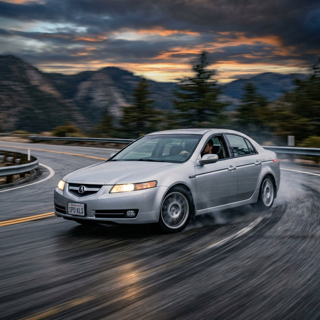 Action Shot: Acura TL Driving Fast