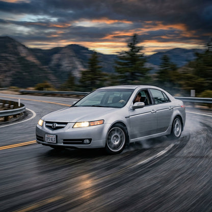 Action Shot: Acura TL Driving Fast