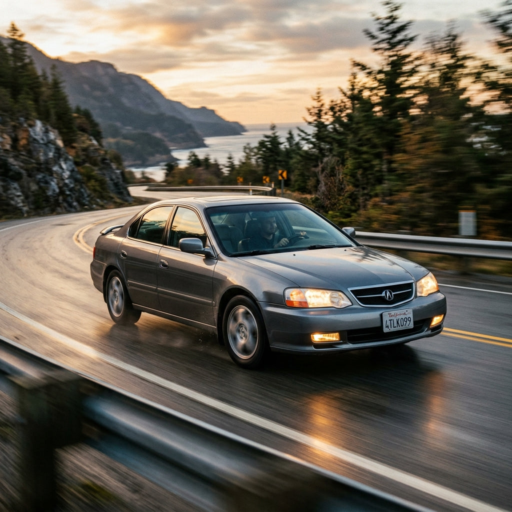 Action Shot: Acura TL Driving Fast