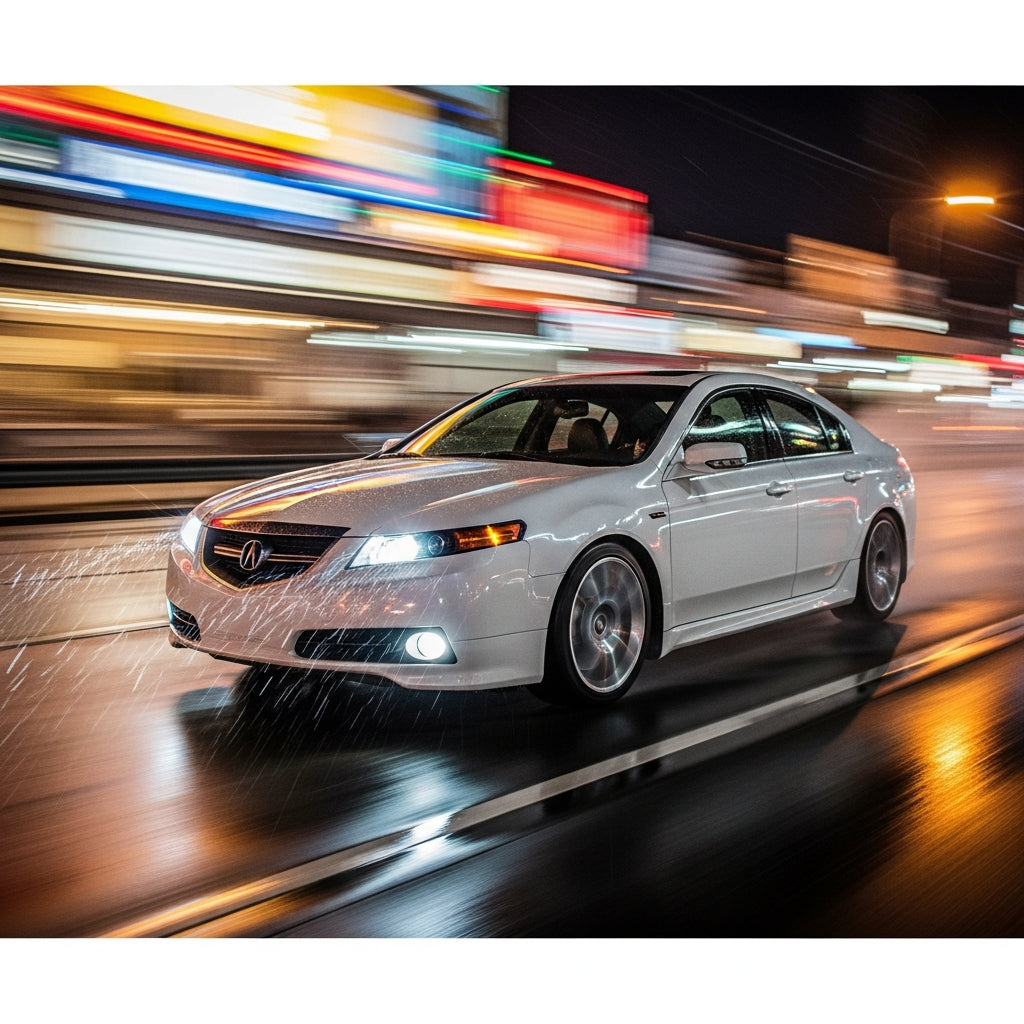 Action Shot: Acura TL Driving Fast
