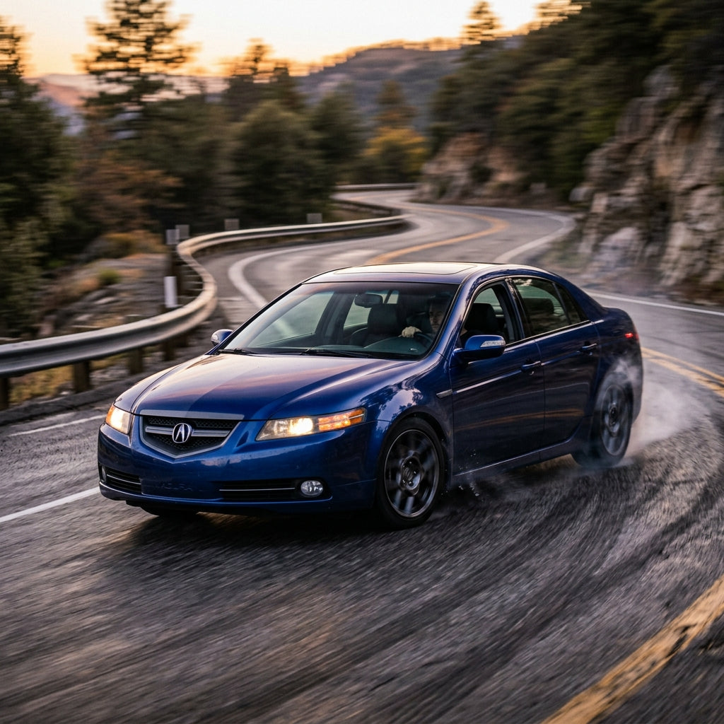 Action Shot: Acura TL Driving Fast