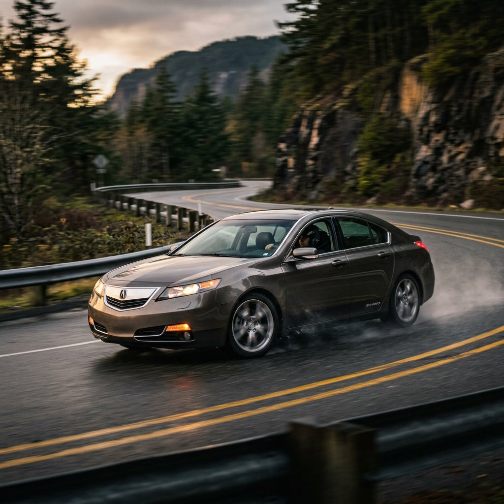 Action Shot: Acura TL Driving Fast