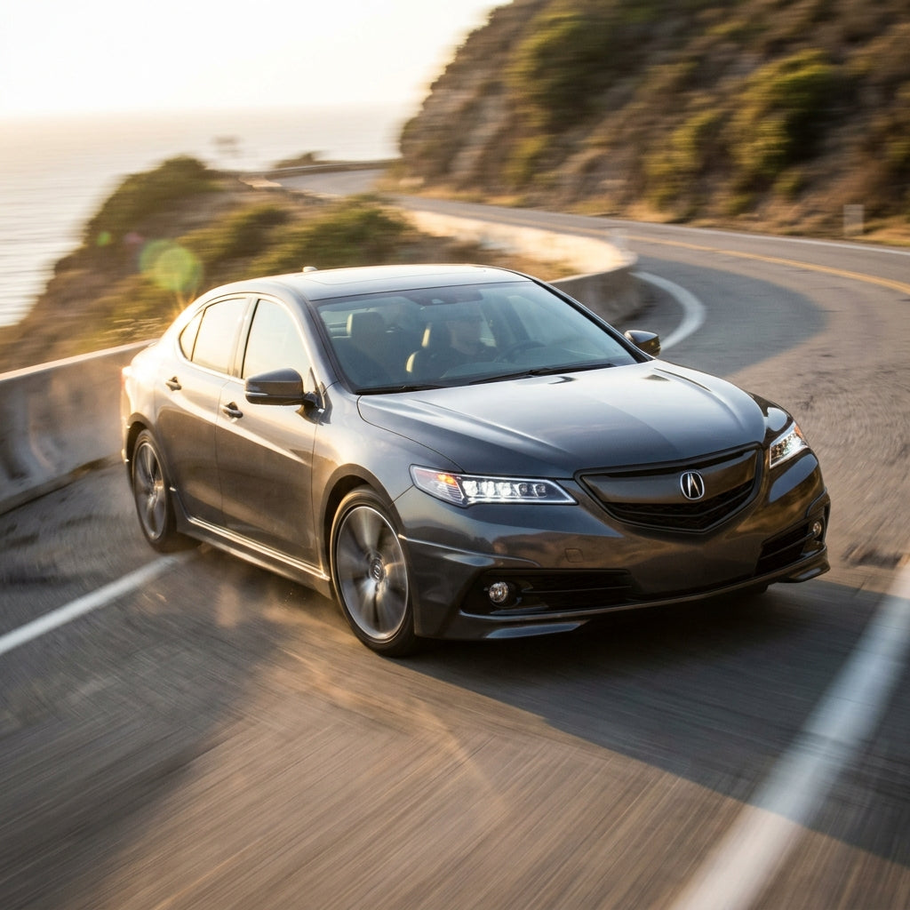 Action Shot: Acura TLX Driving Fast