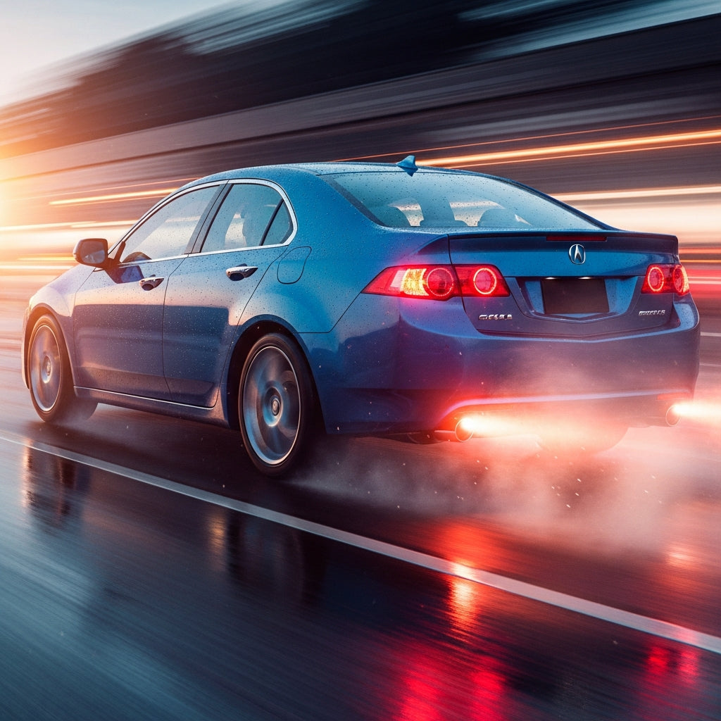 Action Shot: Acura TSX Driving Fast