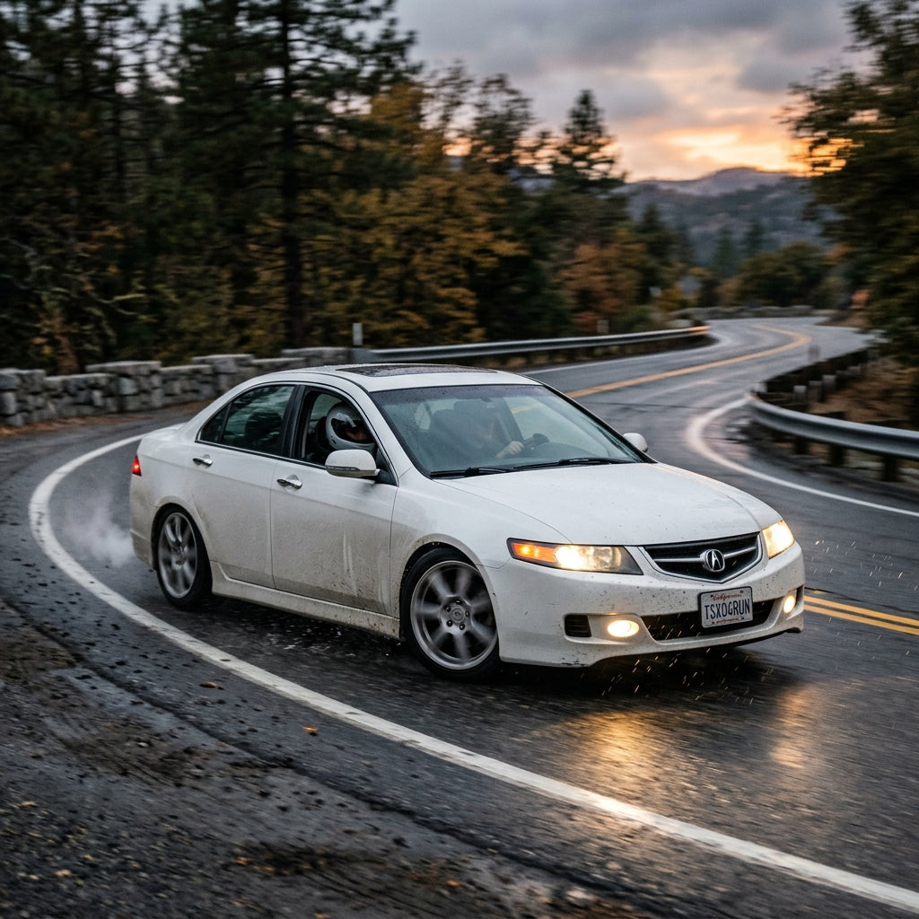 Action Shot: Acura TSX Driving Fast