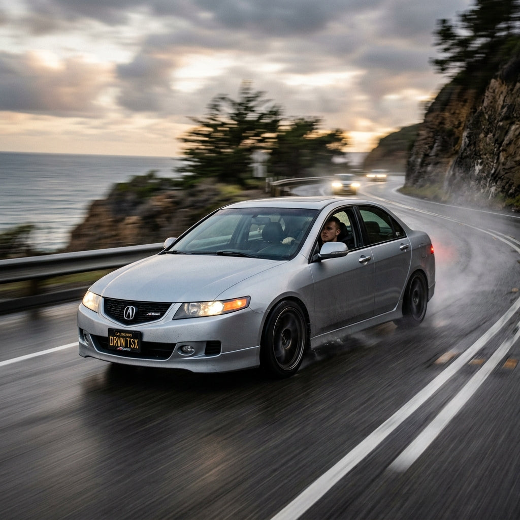 Action Shot: Acura TSX Driving Fast