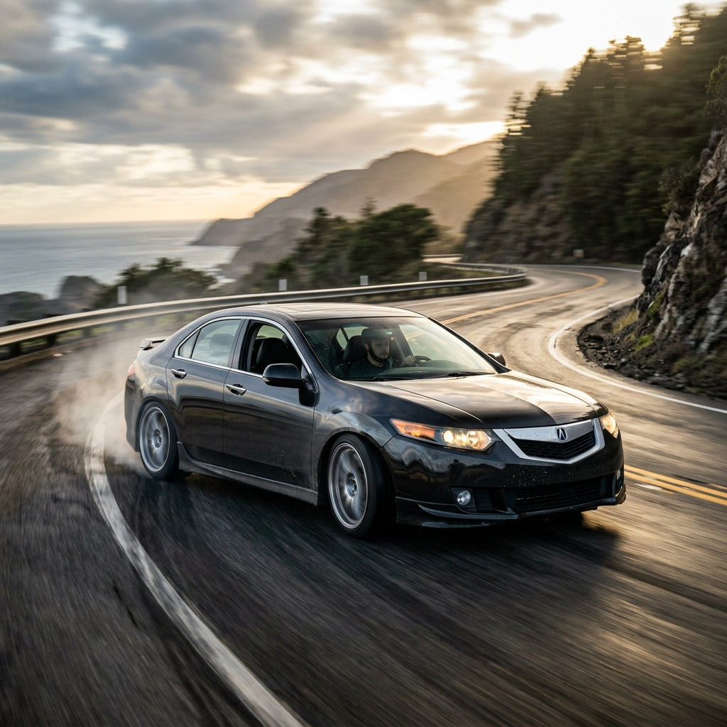 Action Shot: Acura TSX Driving Fast