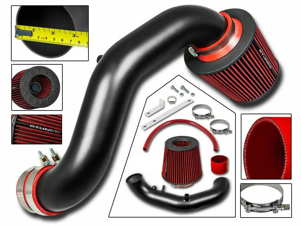 Cold Air Intake For Acura RSX (2002-2006) Base Model with 2.0L Vtec Engine Black Red