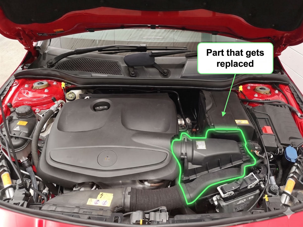 Performance Air Intake for Mercedes CLA180 CLA200 CLA250 (2013-2017) 1.6L 2.0L Engine