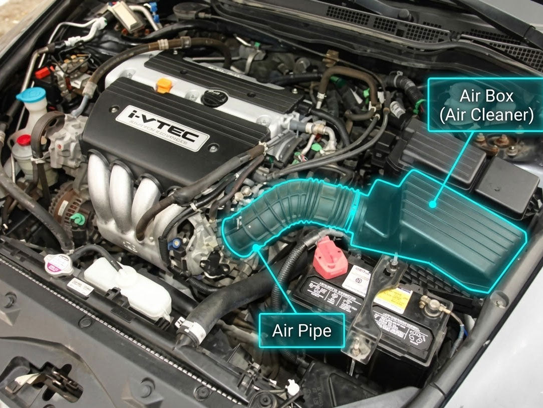 Performance Air Intake for Honda Accord DX LX EX SE (2004-2007) 2.4L Engine