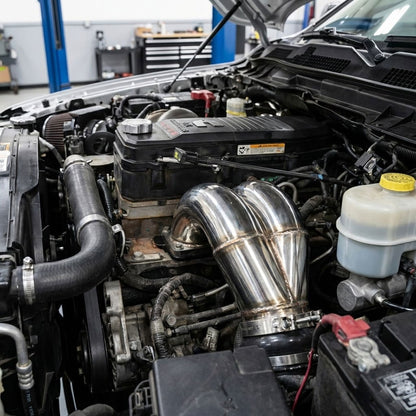 Stainless Steel 3.5" Raw Intake Elbow For Dodge Ram (2007-2018) Cummins 6.7L Diesel Engine