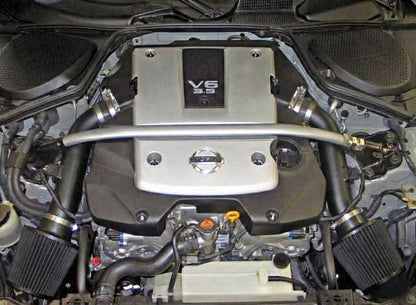 Close-up of a car engine with a prominent 'YSS' brand logo.