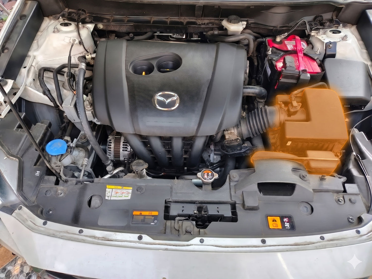 Short Ram Air Intake For Mazda CX3 (2015-2019) Skyactiv Touring with 2.0L Engine Blue