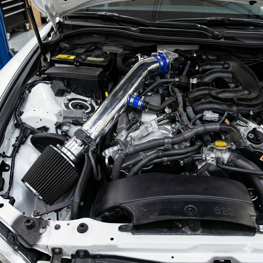 Admission d'air froid avec écran thermique pour Lexus IS350 (2006-2011) avec moteur V6 3,5 L, bleu 