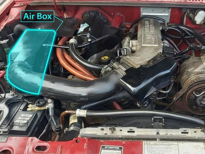 Performance Air Intake for  Ford Bronco II (1986-1990) with 2.9L V6 OHV Engine Black