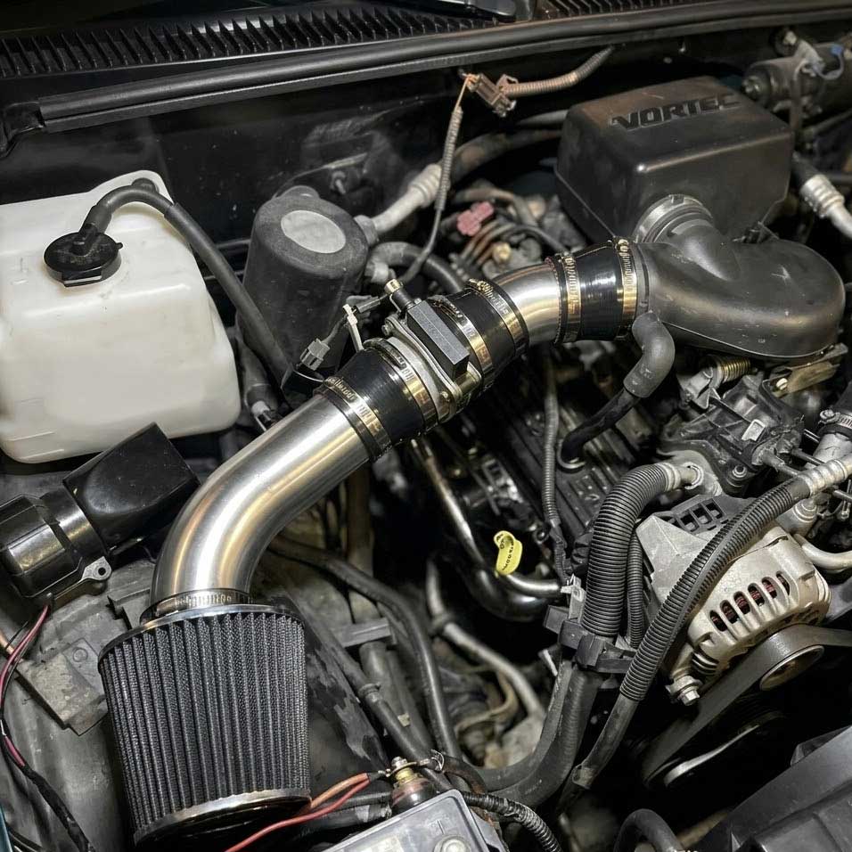 Performance Air Intake for Chevrolet CK Pickup  1500 (1996-1999) With 4.3 V6 5.0/5.7 V8 Engines Black