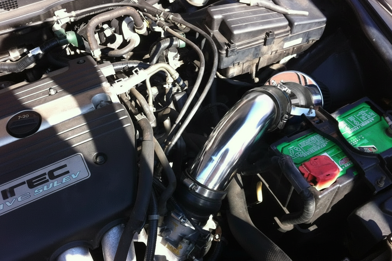 Air Intake for Acura TSX Sedan (2004-2007) 2.4L Engine - Chrome