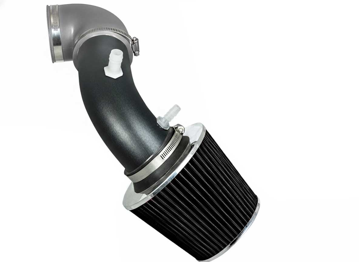 Car air intake system on a white background
