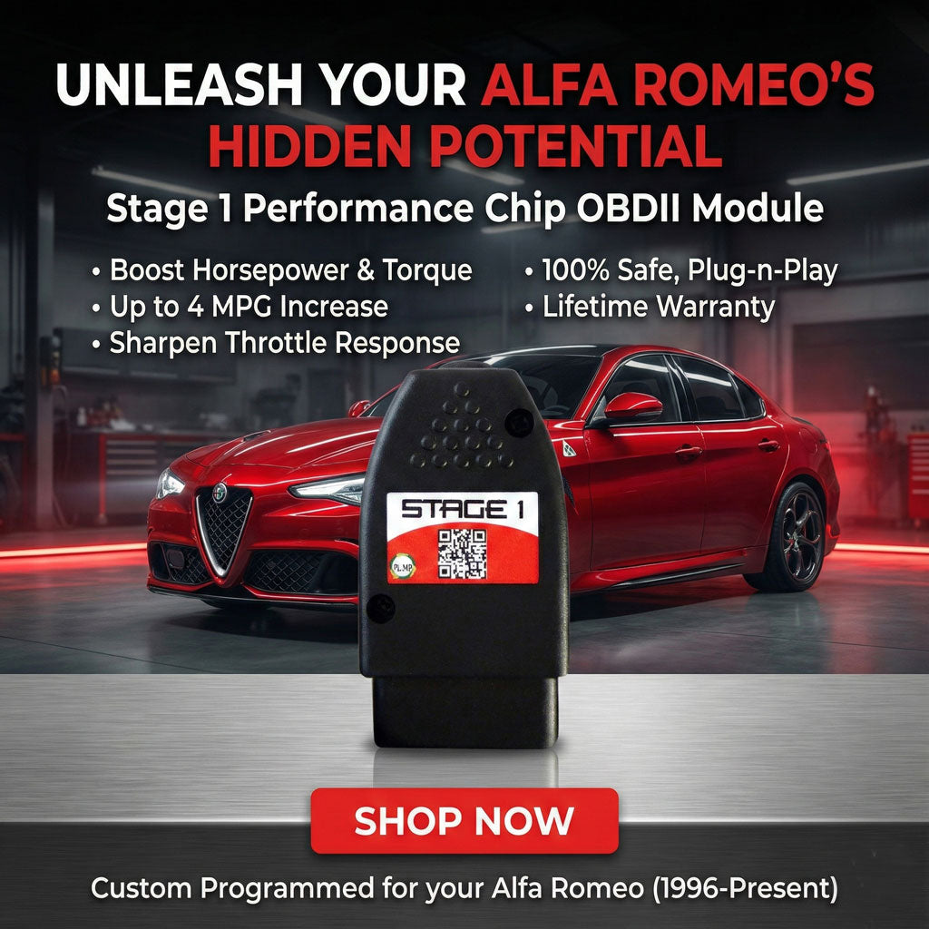 Stage 1 Performance Chip for Alfa Romeo - Boost HP & Torque | OBD2 Plug & Play Module