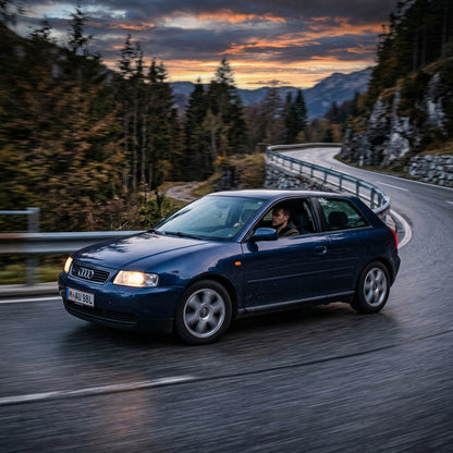 Action Shot: Audi A3 Driving Fast