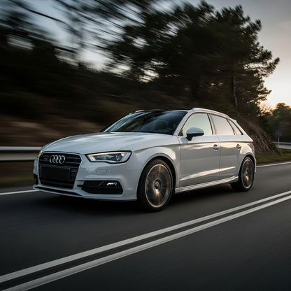 Action Shot: Audi A3 Driving Fast