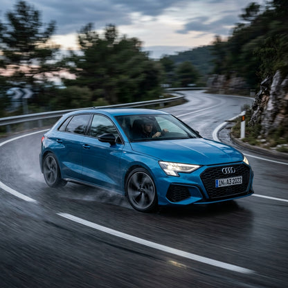 Action Shot: Audi A3 Driving Fast