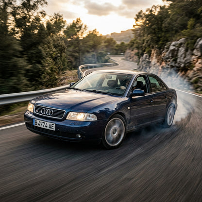 Action Shot: Audi A4 Driving Fast