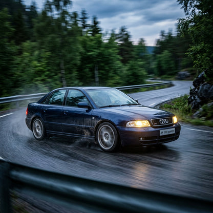 Action Shot: Audi A4,A6 Driving Fast