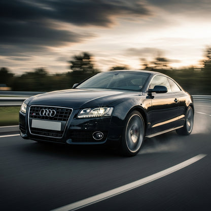 Action Shot: Audi A5 Driving Fast